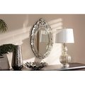 Baxton Studio Baxton Studio RXW-6162-1 Livia Classic & Traditional Silver Finished Venetian Style Accent Wall Mirror RXW-6162-1